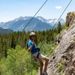 SOS Outreach Youth learning to mountain climb